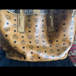 MCM tan bag